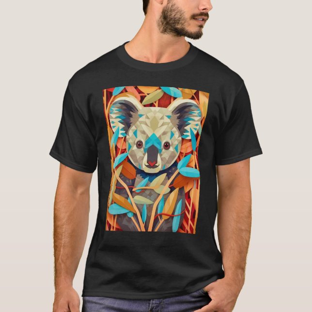 Eucalyptus Enigma An Op Art Koala Experience_1 T-Shirt (Front)