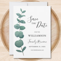 Eucalyptus Family Reunion Save the Date