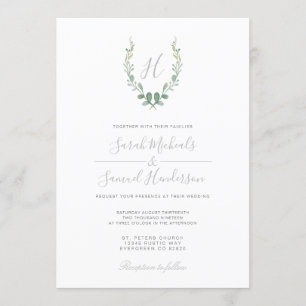 Eucalyptus Farmhouse Wedding Invite