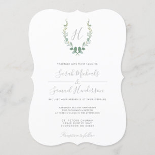 Eucalyptus Farmhouse Wedding Invite