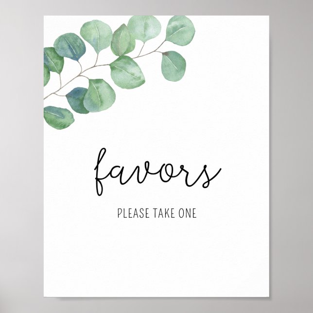 Eucalyptus - Favors, please take one poster (Front)