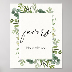Eucalyptus Favours Sign