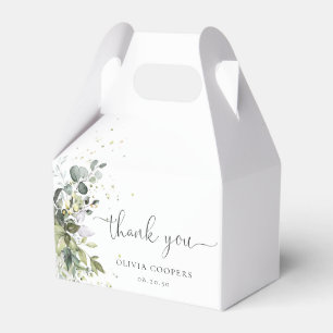 Eucalyptus Floral Greenery Baby Shower Favour Box