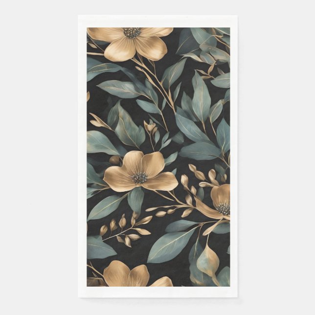 Eucalyptus Floral Napkin (Front)