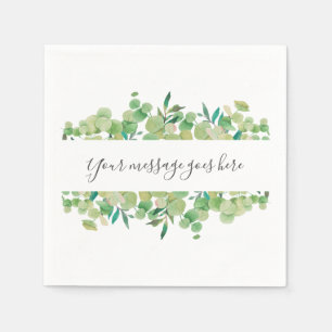 Eucalyptus Floral Napkin