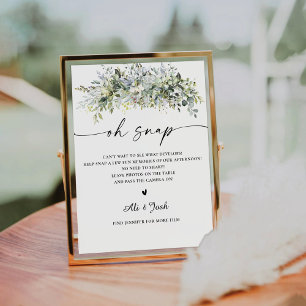 Eucalyptus Floral Oh Snap Sign