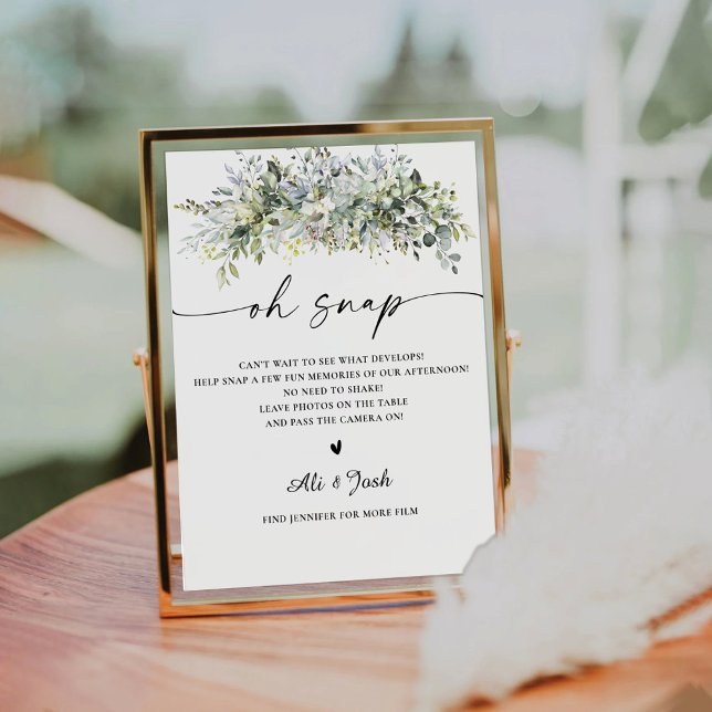 Eucalyptus Floral Oh Snap Sign (Creator Uploaded)