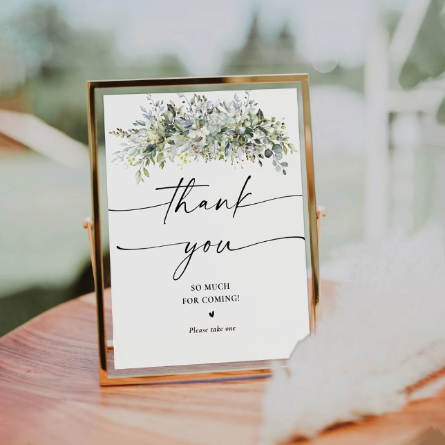 Eucalyptus Floral Thank You Sign (Creator Uploaded)