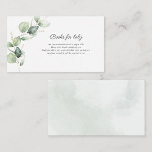 Eucalyptus Foliage Books for Baby Enclosure Card