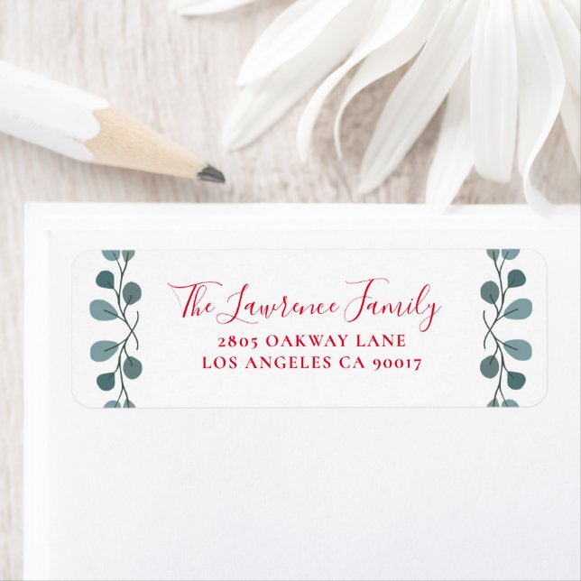 Eucalyptus Foliage Botanical Christmas Script (Insitu)