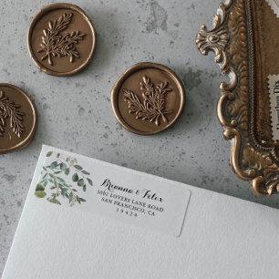 Eucalyptus Foliage Delight Return Address Label