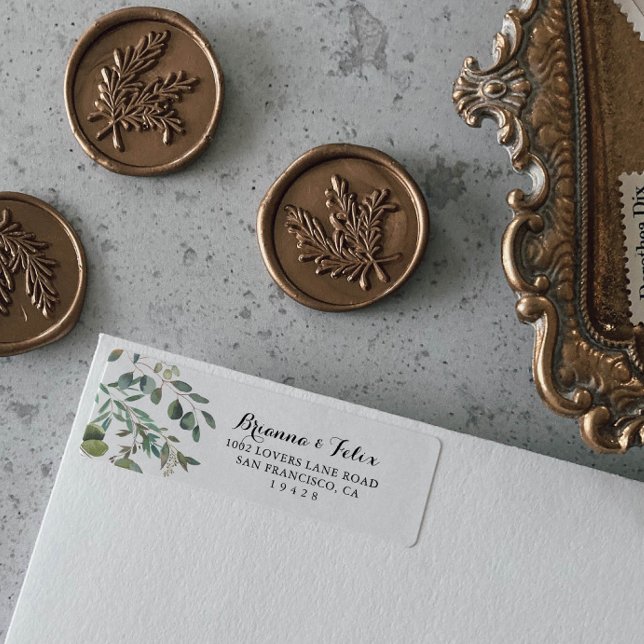 Eucalyptus Foliage Delight Return Address Label (Creator Uploaded)