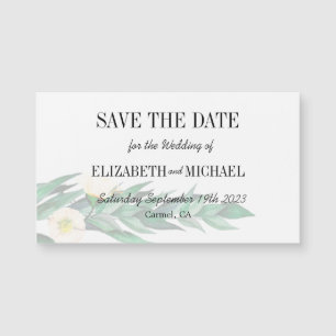 Eucalyptus Foliage Elegant  Wedding Save the Date