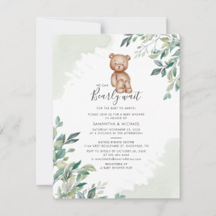 Eucalyptus Foliage Greenery Couples Baby Shower Invitation