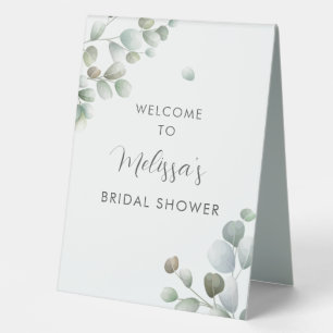 Eucalyptus Foliage Script Bridal Shower Welcome
