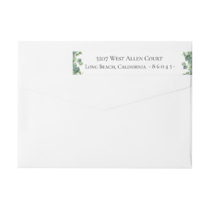 Eucalyptus Foliage Wrap Around Label