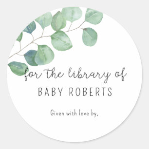 Eucalyptus - for the library of classic round sticker