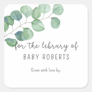 Eucalyptus - for the library of square sticker