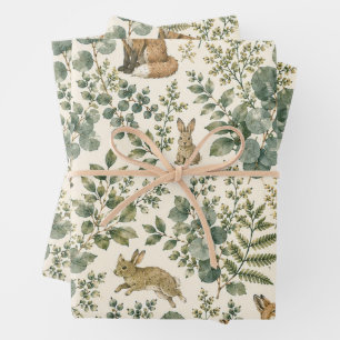 Eucalyptus Forest Animals Woodland Wrapping Paper