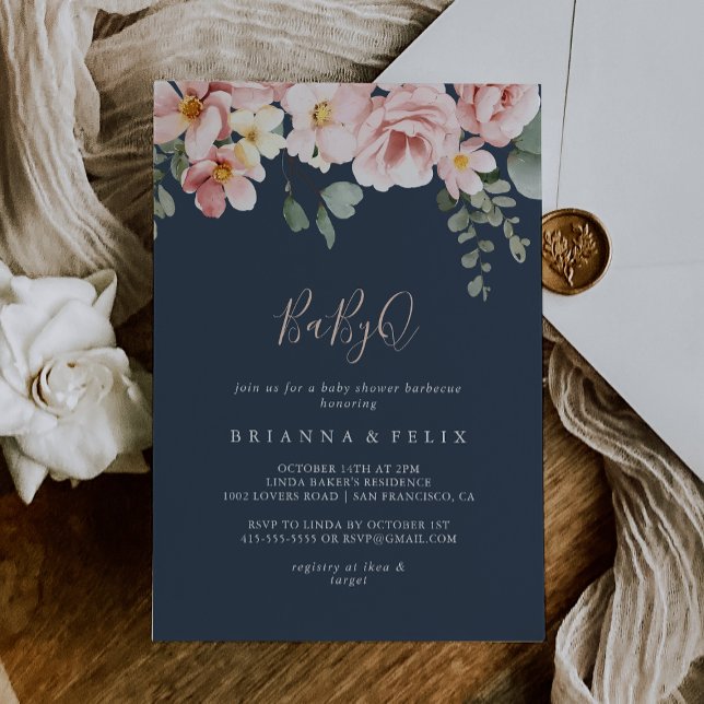 Eucalyptus Garden BabyQ Baby Shower Barbecue Invitation (Creator Uploaded)