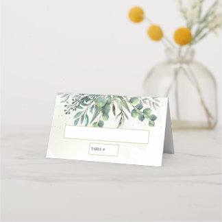 Eucalyptus Garden Wedding Place Card