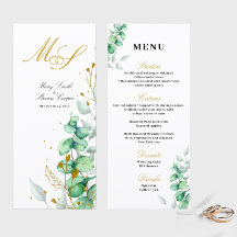 Eucalyptus Gilded Monogram Wedding
