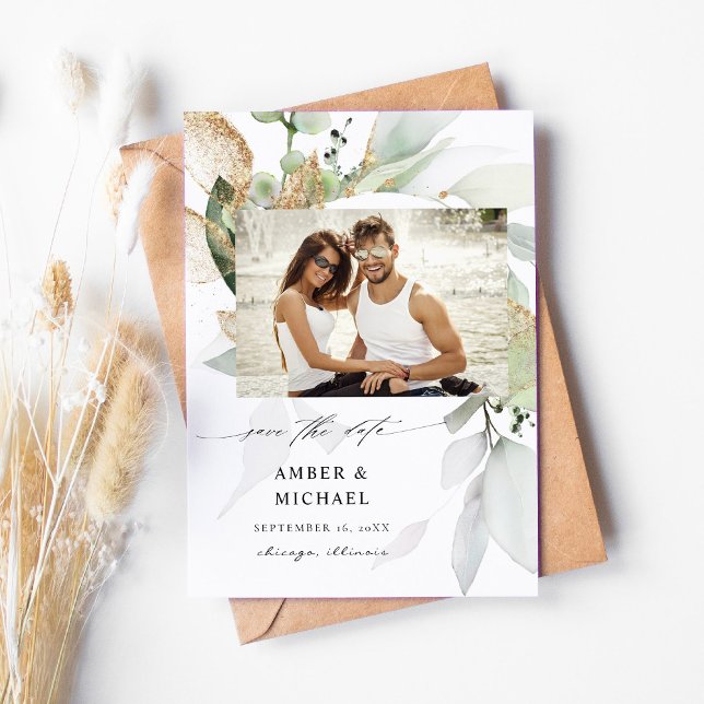 Eucalyptus Glow Photo Save the Date 3 (Creator Uploaded)