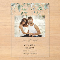 Eucalyptus Glow Photo Save the Date