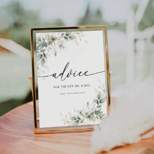 Eucalyptus Gold Advice Sign