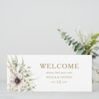Eucalyptus Gold Geometric Hanging Seating Header