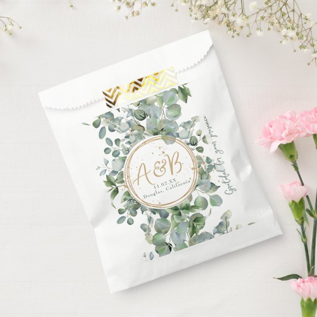 Eucalyptus Gold Glitter - Code 02 - b Favour Bags (Sealed)