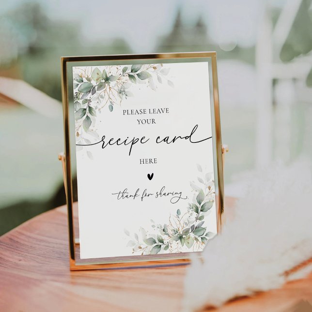 Eucalyptus Gold Recipe Card Sign (Creator Uploaded)