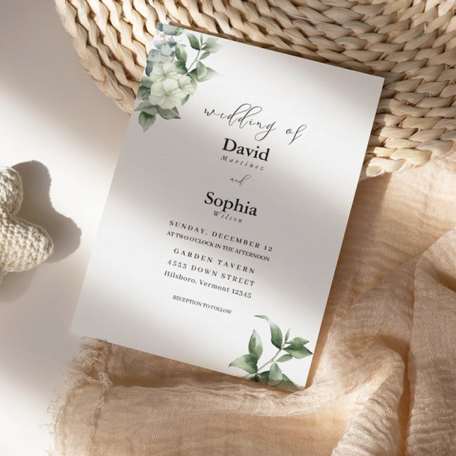 Eucalyptus Grace Wedding Invitation (Creator Uploaded)