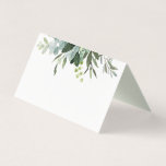 Eucalyptus Green Foliage Place Card<br><div class="desc">This place card features painted watercolor eucalyptus and green leaves. For more advanced customisation of this design,  Please click the "Customise further" link.  Matching items are also available.</div>