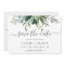 Eucalyptus Green Foliage Save the Date Card