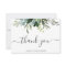 Eucalyptus Green Foliage Thank You Card