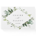 Eucalyptus Green Foliage Wedding Guest Book