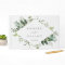 Eucalyptus Green Foliage Wedding Guest Book