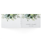 Eucalyptus Green Foliage Wedding Guest Book