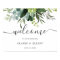 Eucalyptus Green Foliage Wedding Welcome Sign