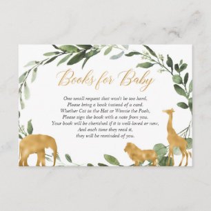 Eucalyptus green gold animals book request insert