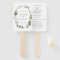 Eucalyptus Green Wreath Wedding Program