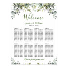 Eucalyptus Greenery 8 Tables Wedding SEATING CHART