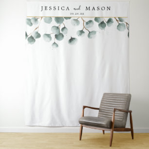 Eucalyptus Greenery Backdrop Photo Booth Tapestry