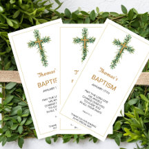 Eucalyptus Greenery Baptism Favour Bookmak
