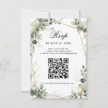 Eucalyptus Greenery Botanical Geometric Wedding RS