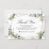 Eucalyptus Greenery Botanical Geometric Wedding