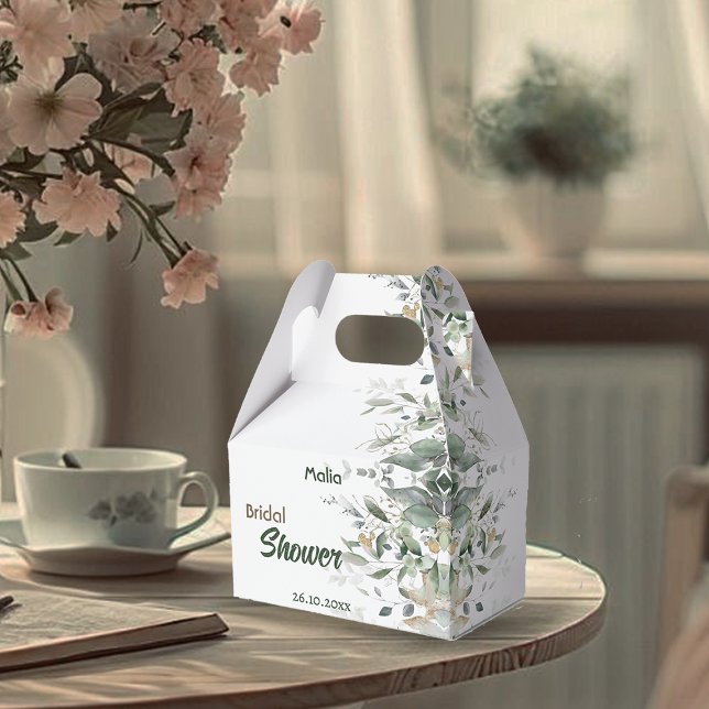 Eucalyptus Greenery Bridal Shower Favour Box (Creator Uploaded)