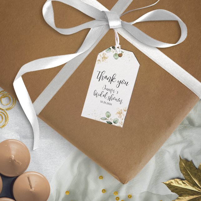 Eucalyptus Greenery Bridal Shower Favour Tags (Creator Uploaded)