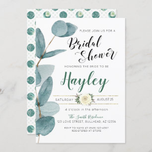 Eucalyptus Greenery Bridal Shower invitation